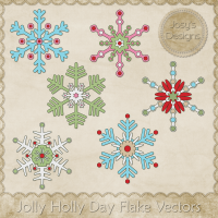 JC Jolly Holly Day Flake Vectors