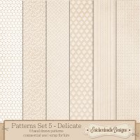 Patterns Set 5 – Delicate {CU/S4H} by SnickerdoodleDesigns