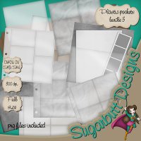 Plastic Pocket bundle 3 templates by Sugarbutt Designs