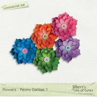 Flowers - Peony Dahlias 1