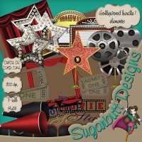 Hollywood bundle 1 elements by Sugarbutt Designs