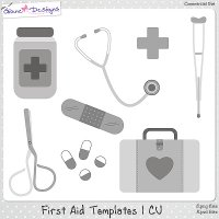 First Aid Templates 1 CU by Giane Designs