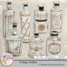 Vintage bottles by Cajoline-Scrap