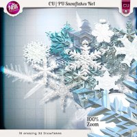 CU / PU Snowflakes No1