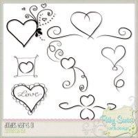 Doodles Hearts Pathy Santos