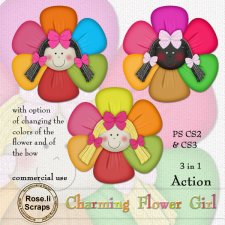 Action - Charming Flower Girl by Rose.li