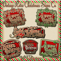 WTD Vintage Retro Chistmas Cu