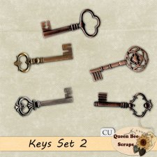 Vintage Keys set 2