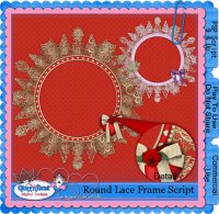 Round Lace Frame Script