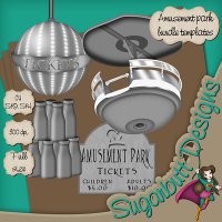 Amusement park bundle 1 Templates by Sugarbutt Designs