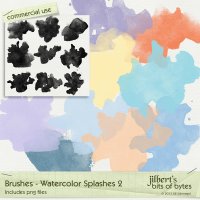 Brushes - Watercolor Splashes 2