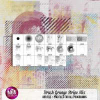 CU / PU / S4H Brush Grunge Stipes by NBK-Design