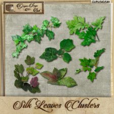 Silk Leaves Vine Clusters