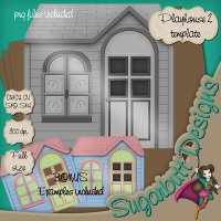 Children's playhouse 2 template by Sugarbutt Designs
