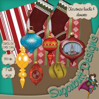 Christmas bundle 4 elements by Sugarbutt Designs