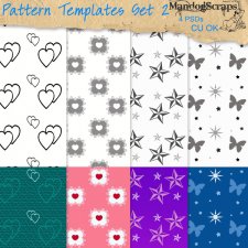 Pattern Templates Set2 by Mandog Scraps