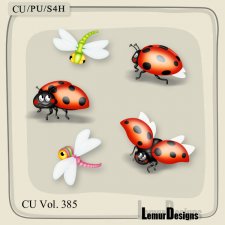 CU Vol. 385 Ladybug Dragonfly by Lemur Designs