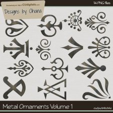 Metal Ornaments Vol 1 by Ohana Designs