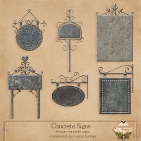 Concrete Signs {CU/S4H} by SnickerdoodleDesigns