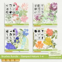 Brushes Bundle - Stamped Nature 1-4