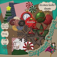 Christmas bundle 8 elements by Sugarbutt Designs