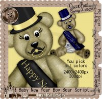 Toby Teddy Baby New Years Boy Script