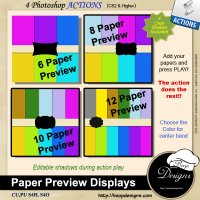 Paper Display Preview ACTIONS by Boop Designs