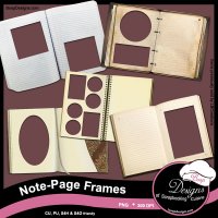 Note Page Frames by Boop Designs