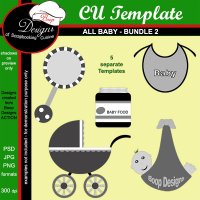 All Baby TEMPLATE Bundle #2 by Boop Designs