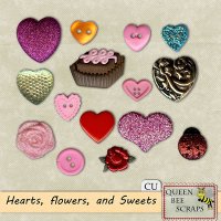 Heart Flowers and Sweets
