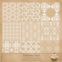Patterns Set 4 Damask Transparencies {CU/S4H} by SnickerdoodleDesigns