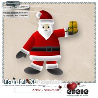 A Wish - Santa & Gift Combo: Actions, Templates & Embellishments