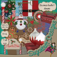 Christmas bundle 5 elements by Sugarbutt Designs