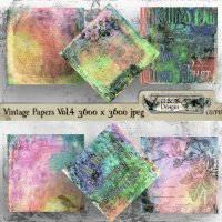 G & T DESIGNS CU VINTAGE PAPERS VOL 4