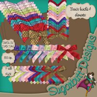 Bows bundle 4 elements by Sugarbutt Designs