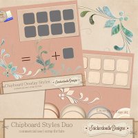 Chipboard Styles Duo {CU} by SnickerdoodleDesigns
