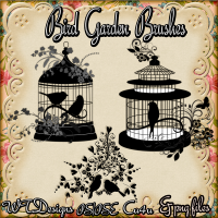 WTD Bird Garden PS Brushes and Png files