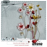 C’mon & Luv me Template-Flower