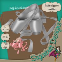 Ballet slippers 1 template by Sugarbutt Designs