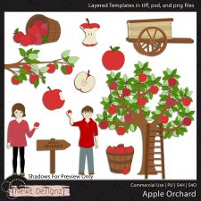 EXCLUSIVE Layered Apple Orchard Templates by NewE Designz