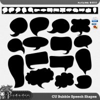 CU Bubble Speech Shapes