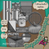 A little fall Bundle 3 Templates by Sugarbutt Designs
